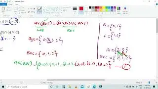 10th Maths example 1.3 (i) A x (BUC) = (AxB) U (AxC)