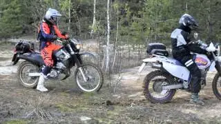 Абзетцеры и Фантазия TTR250 Raid Djebel 250 DRZ400 эндуро с пассажиром
