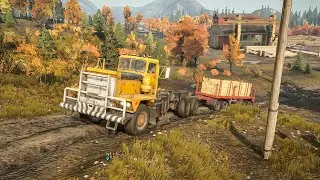 Heavy Truck PACIFIC Driving On OffRoad Terrain - Snowrunner Nintendo Switch Gameplay HD