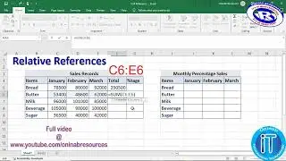 Relative Reference in Microsoft Excel