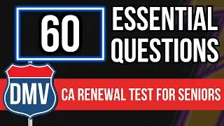 California DMV Written Renewal Test for Seniors 2026 (60 Essential Questions)
