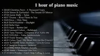1 hour of the best piano covers  by ViOLiNiA  for relaxation, stress relief, study, sleep
