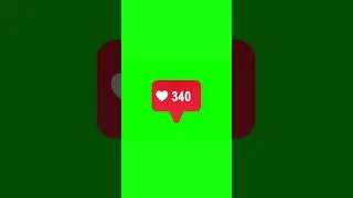 Chroma Key - Instagram Like Count (Green Screen for Video Editing)