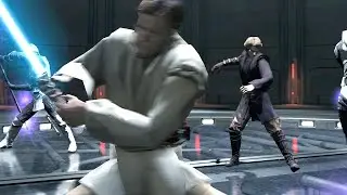 Obi Wan & Anakin vs Imperial Troopers - Star Wars Force Unleashed 2 NPC Wars