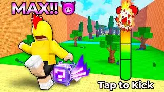 I Got MAX KICK POWER in Kick A Lucky Block!