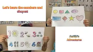 Let's Learn the Numbers and Shapes | Painting | 1-10 | Coloring | Aerith's Adventures Ep49