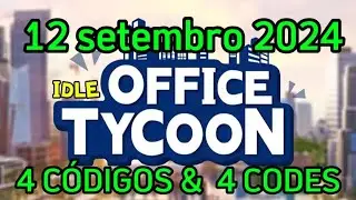 TODOS OS CODIGOS IDLE OFFICE TYCOON | 12 SETEMBRO | ALL IDLE OFFICE TYCOON CODES | COMO RESGATAR 🎁🎁