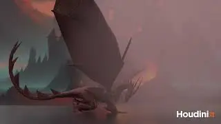 Pyro Simulation,  Essence of the Dragon || Houdini Sims