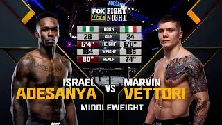 UFC 263 Free Fight  Israel Adesanya vs Marvin Vettori 1