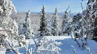 Лыжная прогулка на ближний "тысячник" к курорту "Банное"— г. Кусимова (1080). 30 марта наверху зима!
