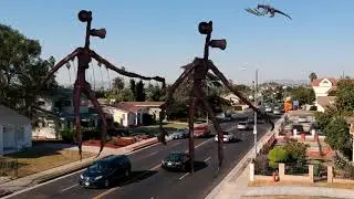 SIREN HEAD FEARS THE RESIDENTS OF LOS ANGELES! NOT TO LOOK NERVOUS!