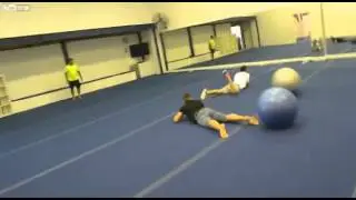 Two men two ball