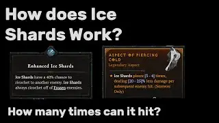 Diablo 4 - How does Ice Shards work with pierce and ricochet?