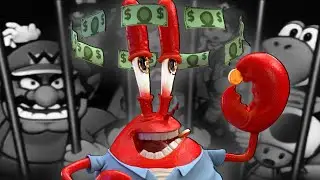 Mr. Krabs Sigma Male Grindset in Mario Party Superstars