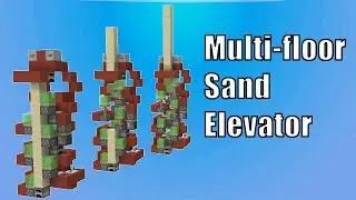 Minecraft Multi-floor Sand Elevator