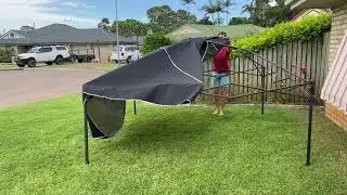 How to put up a canopy by yourself