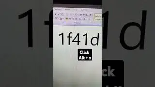 Making insect 🐝 symbol in MS word. #msword