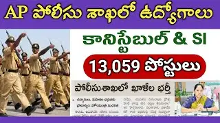 AP Police Constable Posts Recruitment Notification 2020, APSLPRB SI Notification 2020