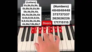 Elevator Jam piano tutorial (letters and numbers)