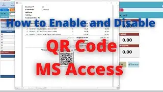 HOW TO ENABLE AND DISABLE THE QR CODE IN MS ACCESS