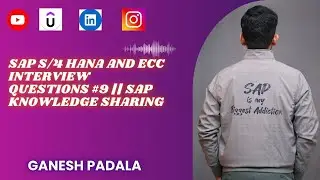 SAP S/4 HANA and ECC Interview Questions #9 || SAP Knowledge Sharing