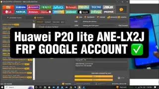Huawei P20 lite (ANE LX2J) FRP GOOGLE ACCOUNT bypass with UNLOCKTOOL