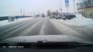 Пример записи видеорегистратора DEXP C21S