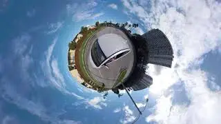 gopro fusion tiny planet driving