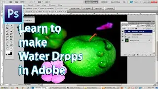 Learn to make a water drops in Adobe Photoshop