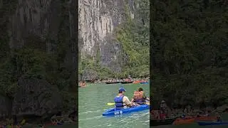 Where you can see the spectacular scenery while kayaking in Vietnam.