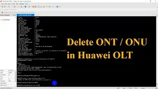 Delete ONT on Huawei OLT | Technical Hakim