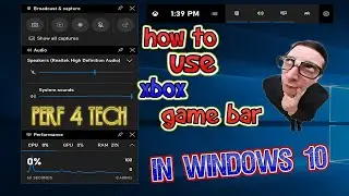 how to use Xbox game bar in windows 10