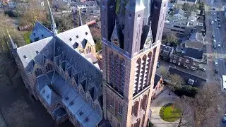 Hilversum drone stock footage
