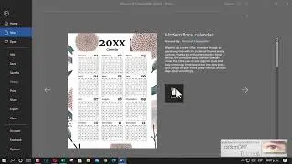 Word insert a calendar