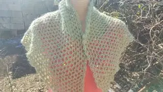 МК. Простая ,красивая шаль для начинающих