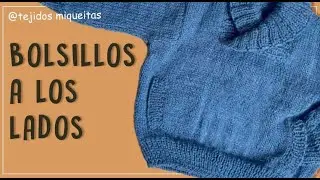 Cómo tejer bolsillos a los lados