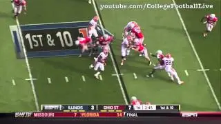 Ohio State DT Jonathan Hankins vs Illinois ᴴᴰ