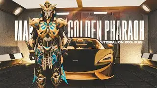 BGMI Pharaoh 3D intro making in blender ! tutorial on 200Likes ⚡