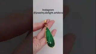 Pendant with amazonite