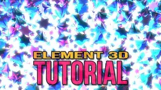 Element 3D animation Glow Stars - Tutorial After Effects