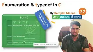 C 27 Enumeration (enum) & typedef in C Programming Language | User defined data types