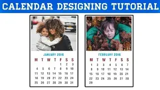 How to Design Calendar in Photoshop CC, CS6 | Easy Calendar Photoshop Tutorial