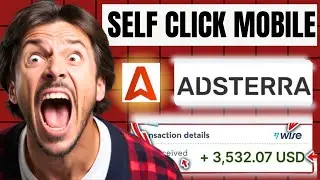 Mobile Self Click Method From Adsterra Direct Link | Adsterra Earning Tricks And Make $160/-