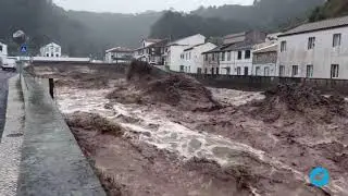 Severe flooding in the Azores, Portugal