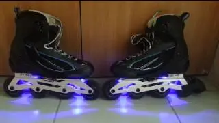 Inline skates with RGB led