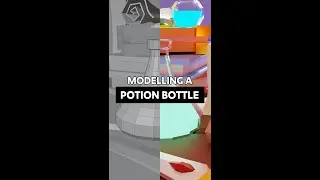 How to model a Potion Bottle in Blender 3D