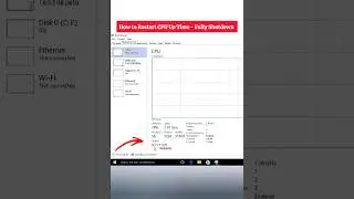 How to restart cpu up time - fully shutdown || restart cpu up time in windows 10 #shorts #cpu