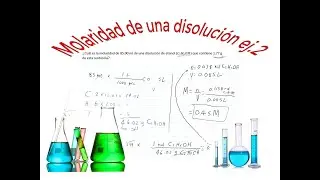 Calcular la molaridad de una disolución ej. 1