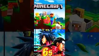 Minecraft vs VOLTAGENARUTO X BORUTO NINJA #shorts #shortvideo #minecraft