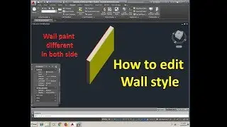 Autocad Architecture: Wall Style how to create and edit the wall style in autocad Architecture
